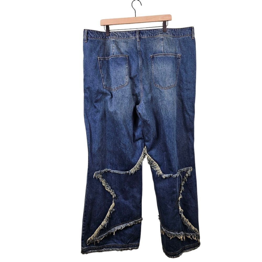 NWT Fashion Nova “Star of the Night” Baggy Jeans – Medium Wash 22 - Picture 9 of 15